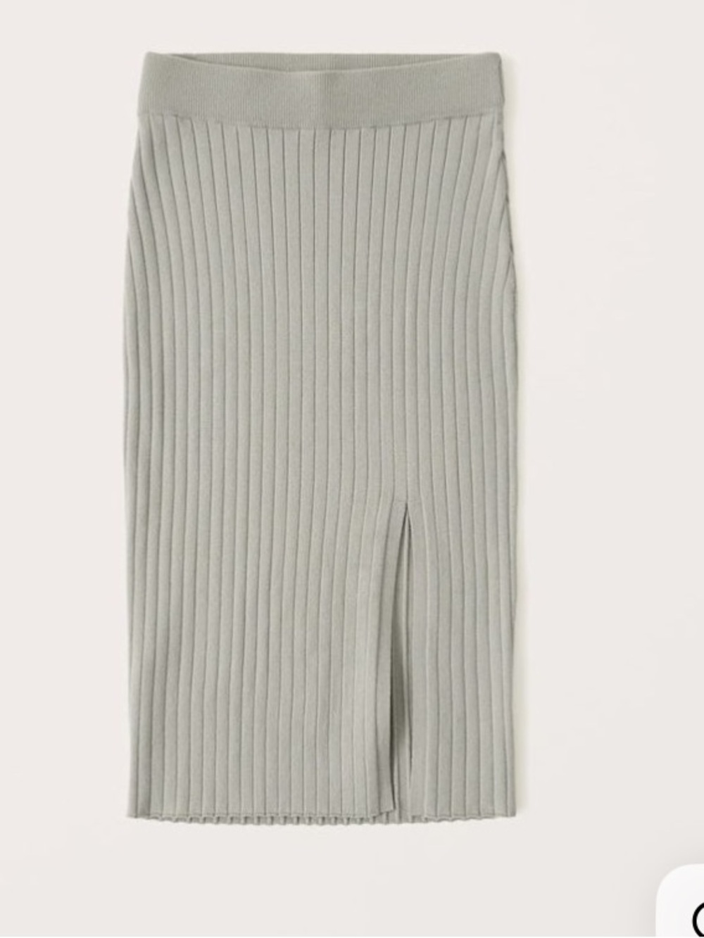 Ribbed Sweater Midi Skirt